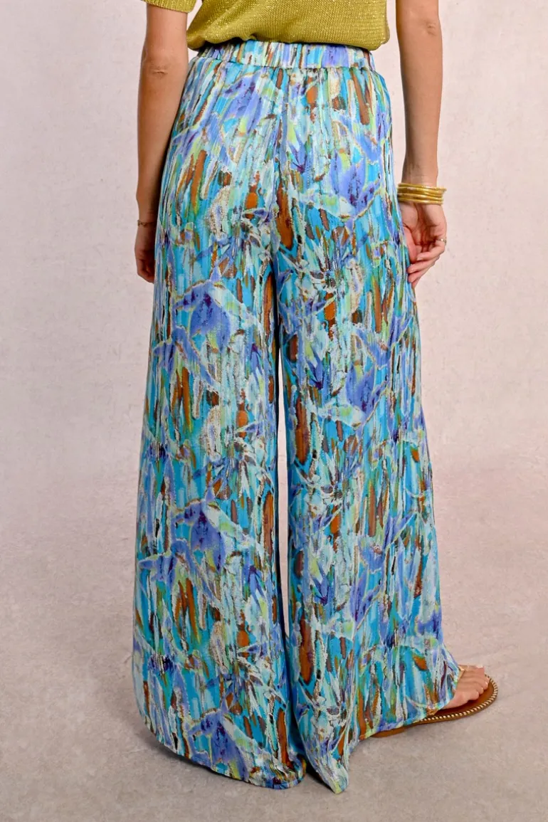 Pantalon large imprimé