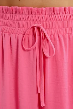 Pantalon taille haute, fluide