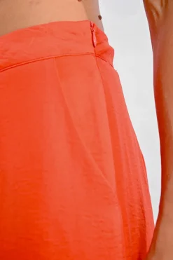 Pantalon taille haute, fluide