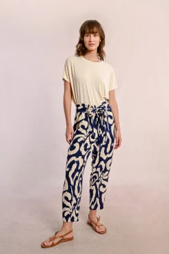 Pantalon taille paper bag