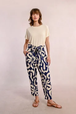 Pantalon taille paper bag