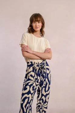 Pantalon taille paper bag