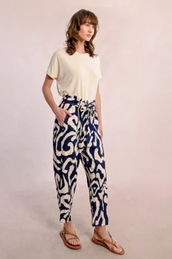 Pantalon taille paper bag