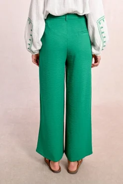 Pantalon tailleur fluide et droit
