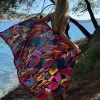 Paréo imprimé floral
