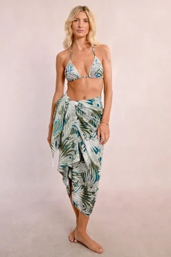 Paréo imprimé tropical