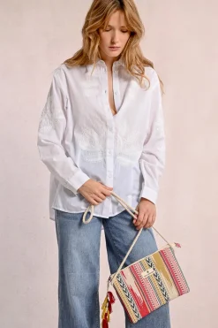 Pochette tressée multico
