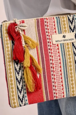 Pochette tressée multico