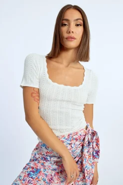 Pull à manches courtes
