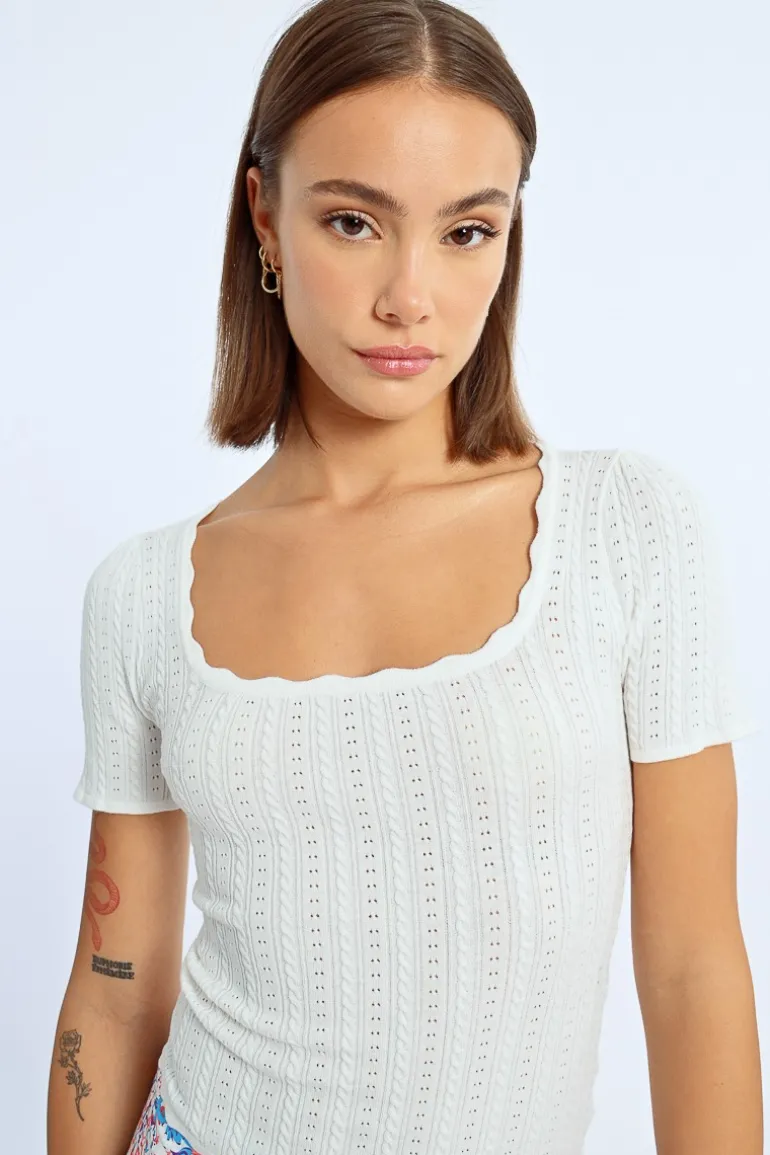Pull à manches courtes
