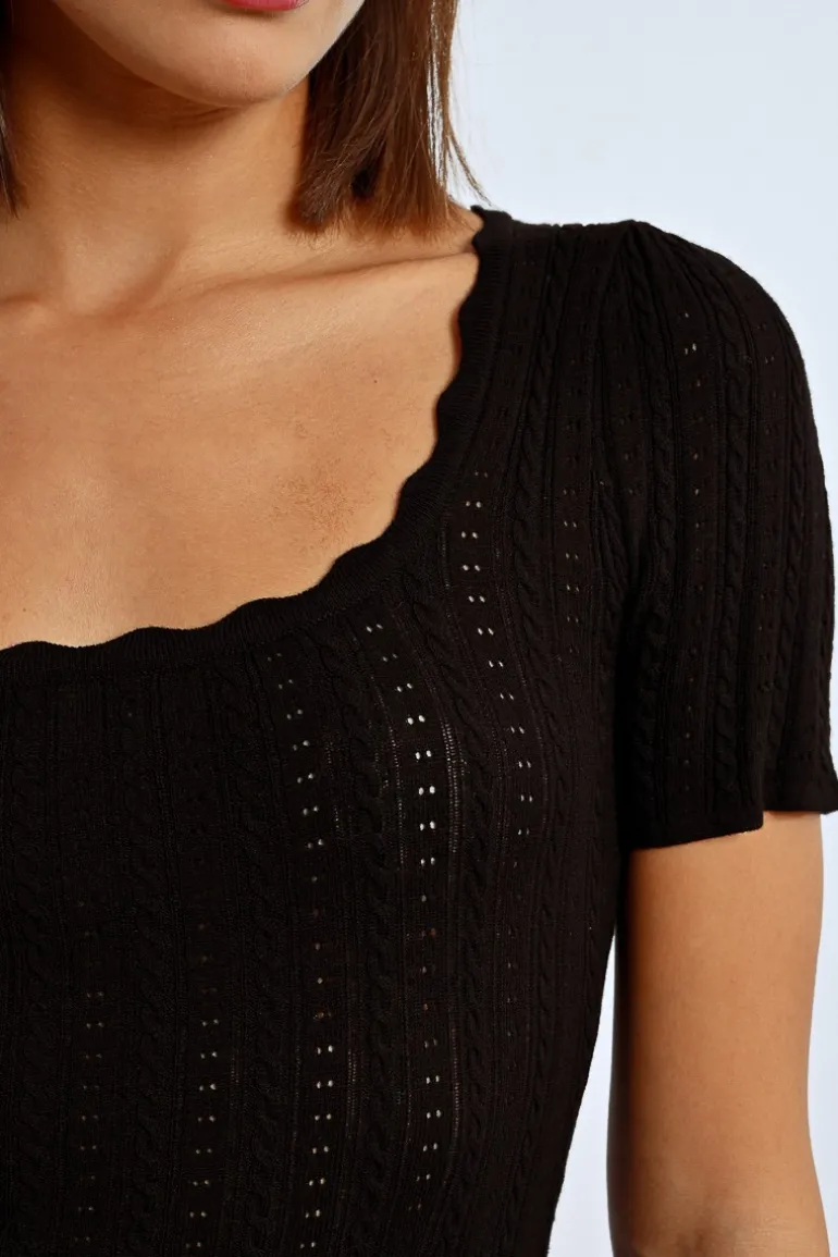 Pull à manches courtes