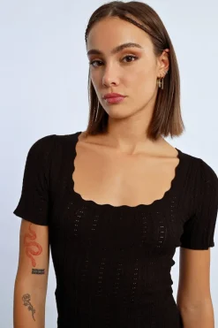 Pull à manches courtes