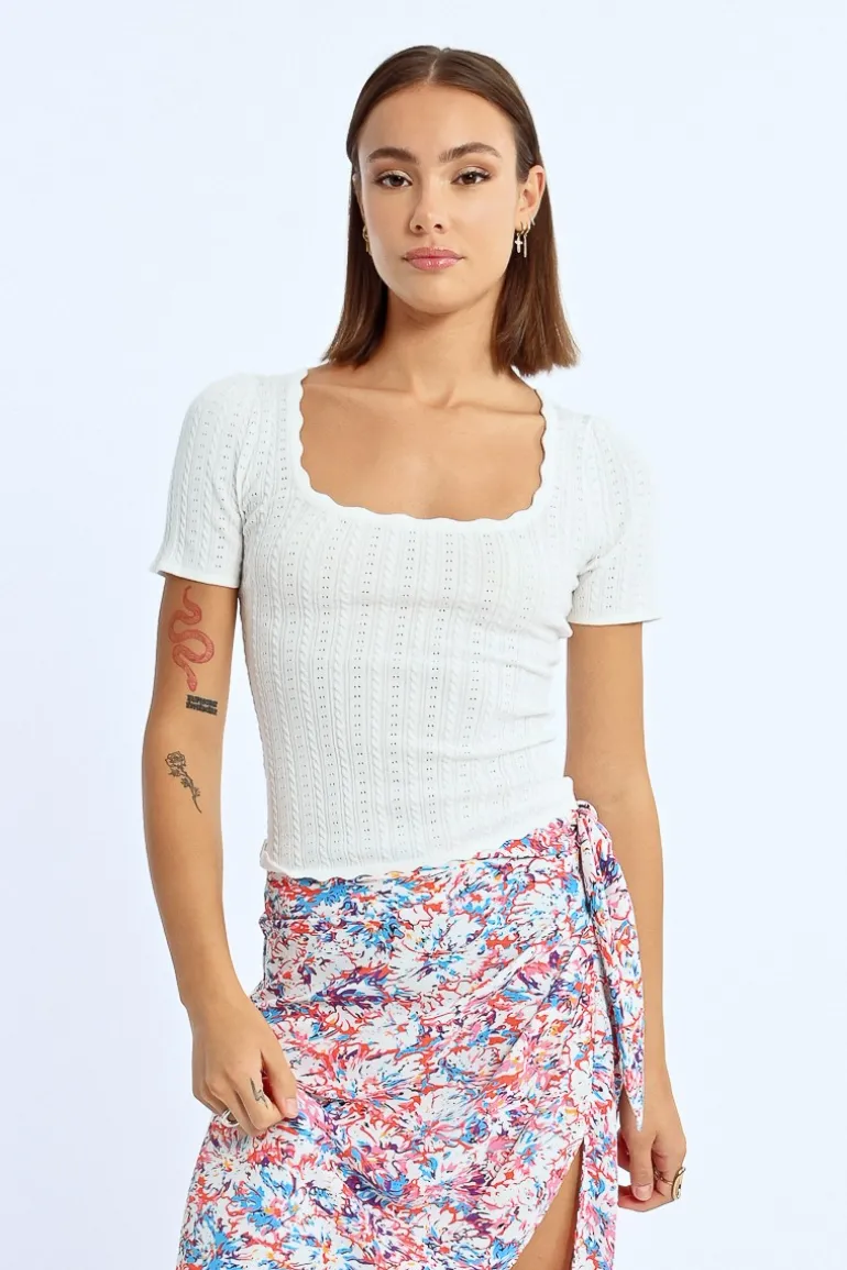 Pull à manches courtes