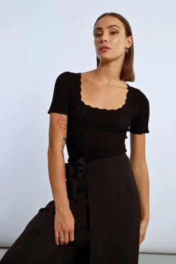 Pull à manches courtes
