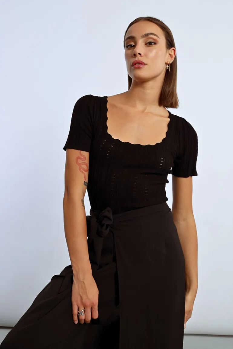 Pull à manches courtes