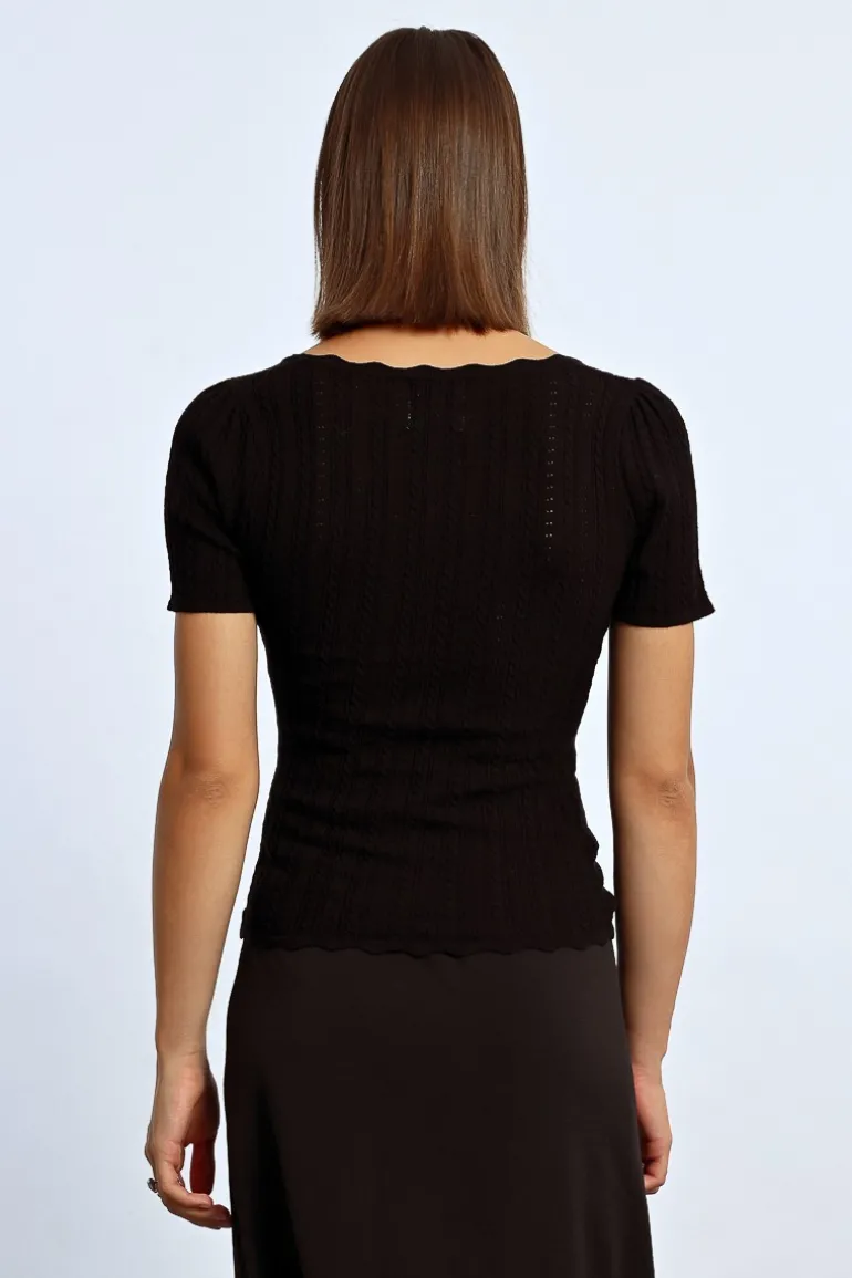 Pull à manches courtes