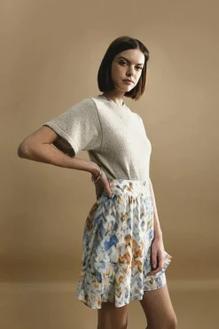 Pull court en maille douce