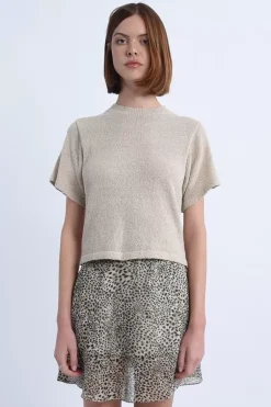 Pull court en maille douce