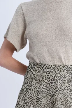 Pull court en maille douce