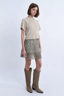 Pull court en maille douce