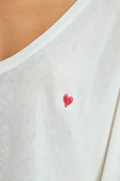 Pull crop motif c艙ur