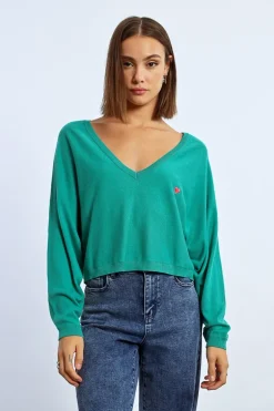 Pull crop motif c艙ur