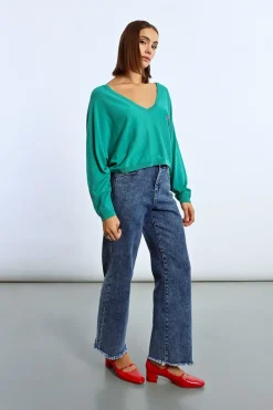 Pull crop motif c艙ur