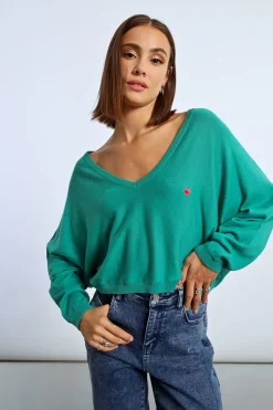 Pull crop motif c艙ur