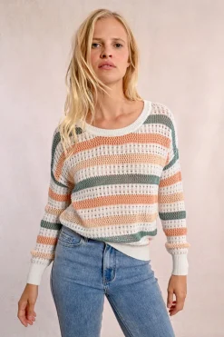Pull en maille ajourée