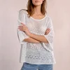 Pull en maille ajourée