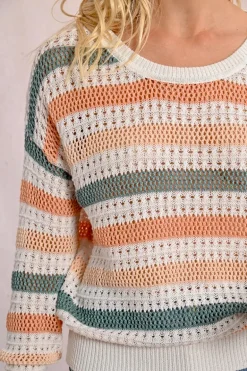 Pull en maille ajourée