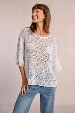 Pull en maille ajourée