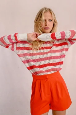 Pull en maille ajourée