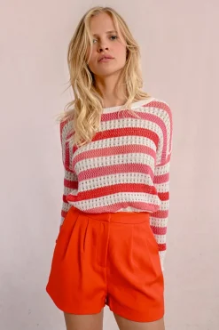 Pull en maille ajourée