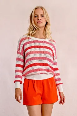 Pull en maille ajourée