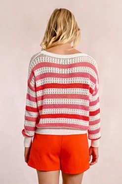 Pull en maille ajourée