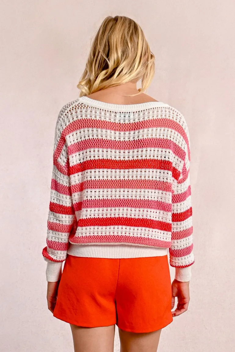 Pull en maille ajourée