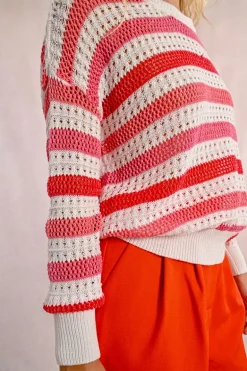 Pull en maille ajourée