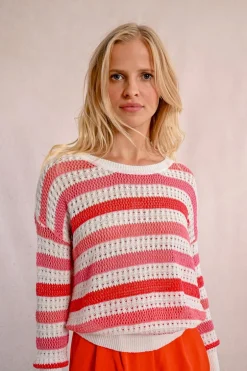 Pull en maille ajourée