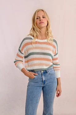 Pull en maille ajourée
