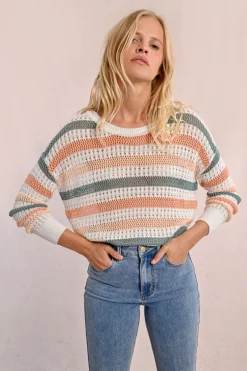 Pull en maille ajourée