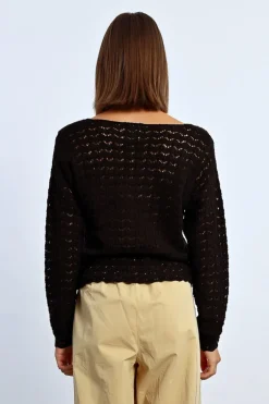 Pull en maille ajourée