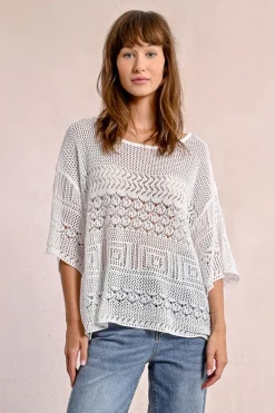 Pull en maille ajourée