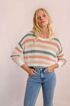 Pull en maille ajourée