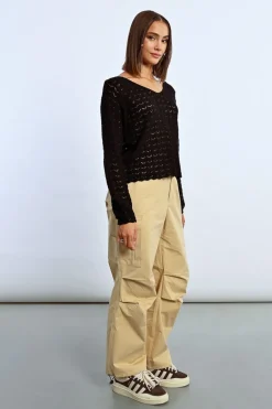 Pull en maille ajourée
