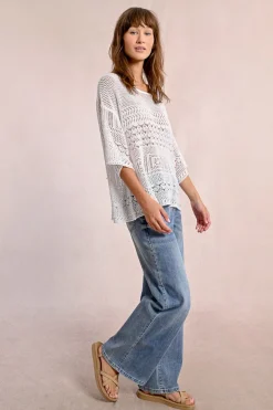 Pull en maille ajourée