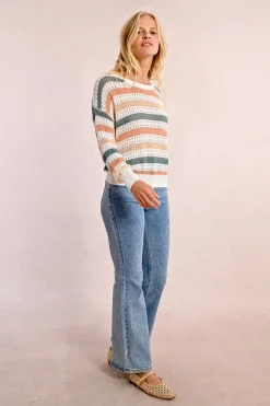 Pull en maille ajourée
