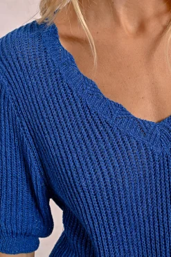 Pull en maille col V