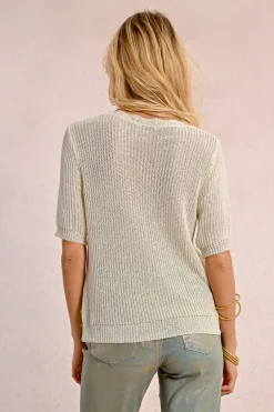 Pull en maille col V