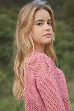 Pull en maille fine, manches longues